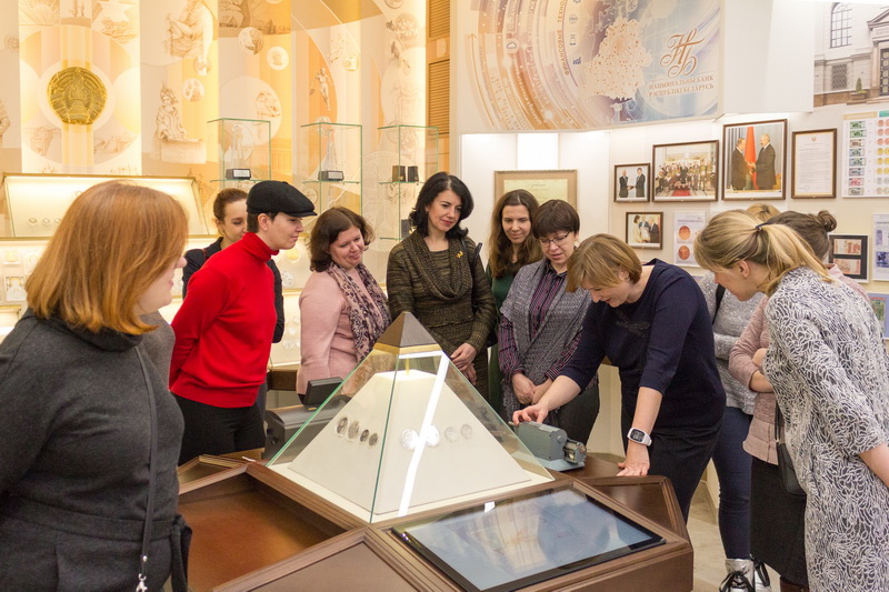 Работники НЦПИ посетили Музей денег Национального банка Республики Беларусь