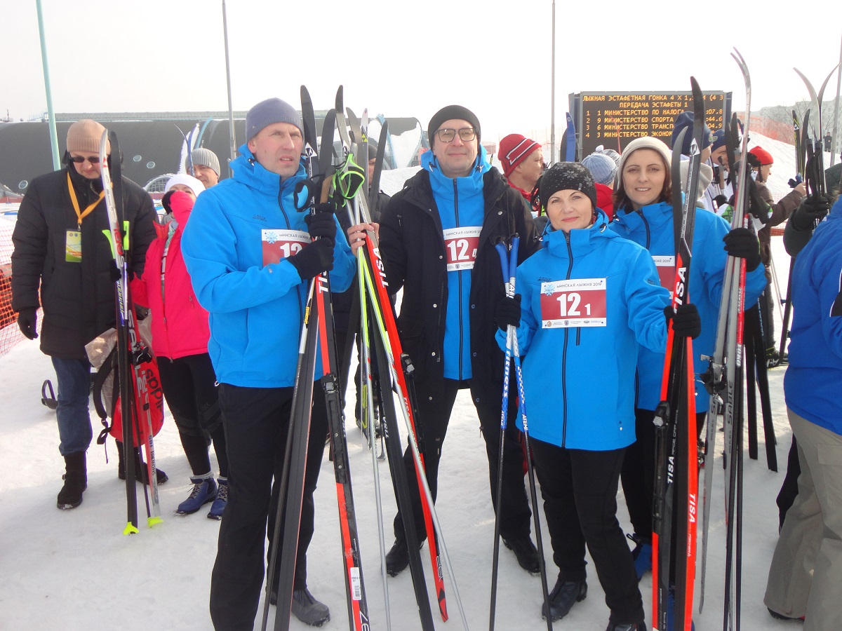 Команда НЦПИ приняла участие в спортивном празднике «Минская лыжня»