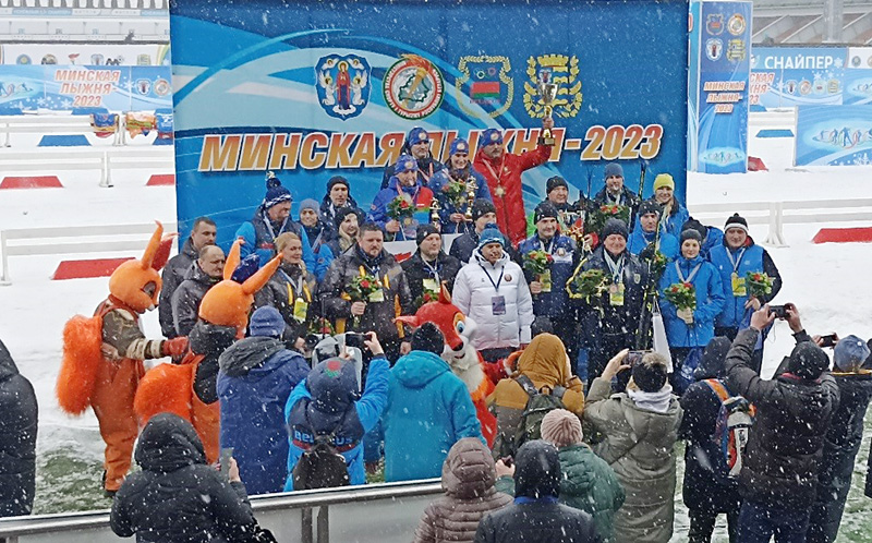Участники Минской лыжни